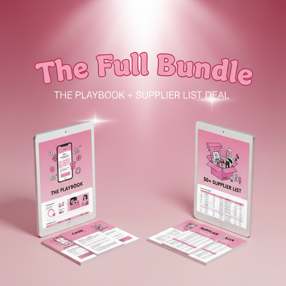 The Full Bundle - THE PLAYBOOK + SUPPLIER LIST DEAL