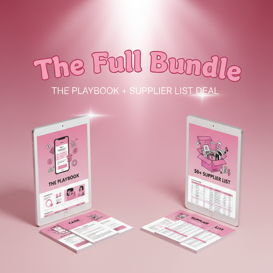 The Full Bundle - THE PLAYBOOK + SUPPLIER LIST DEAL